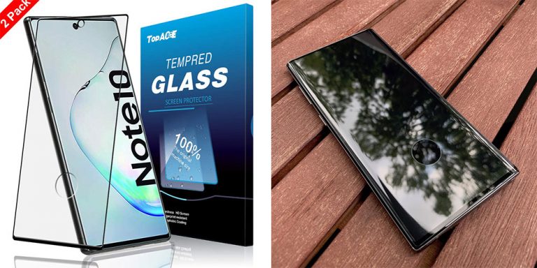 Samsung Galaxy Note 10 Plus Panzerglas Test Samsung Galaxy Note 10 - Das Panzerglas mit Loch von TopAce im Test