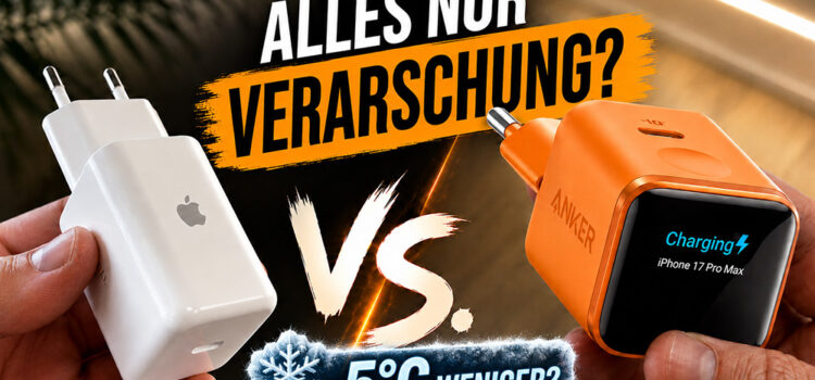Anker Smart Nano vs. Apple Ladegerät: Lädt es wirklich kühler? Anker Smart Nano vs. Apple Ladegerät: Lädt es wirklich kühler?