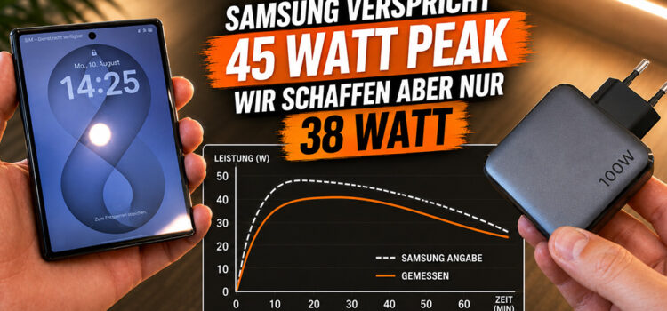 Galaxy Z Fold 8 Ladetest: Hält Samsung sein 45-Watt-Versprechen? Galaxy Z Fold 8 Ladetest: Hält Samsung sein 45-Watt-Versprechen?