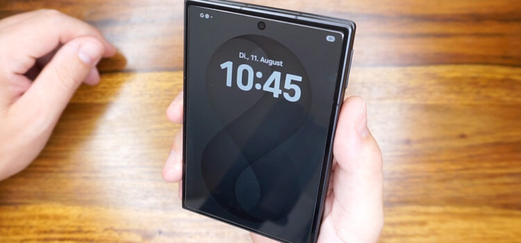 Spigen Panzerglas Z Fold 8 im Test – top Montage, zu klein Spigen Panzerglas Z Fold 8 im Test – top Montage, zu klein
